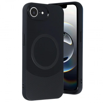 İphone 16e Kılıf Maya Karbon Kapak - Siyah