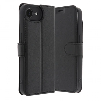 İphone 16e Kılıf Trend S Plus Kapaklı Kılıf - Siyah