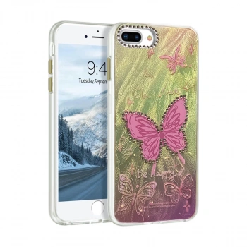 İphone 7 Plus Kılıf Blade Aynalı Desenli Kapak - Desen 5