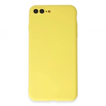İphone 7 Plus Kılıf First Silikon - Sarı