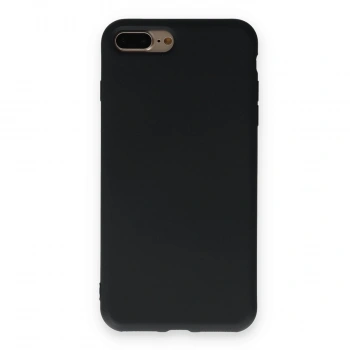 İphone 7 Plus Kılıf Nano İçi Kadife Silikon - Siyah