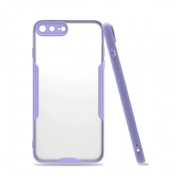 İphone 7 Plus Kılıf Platin Silikon - Lila