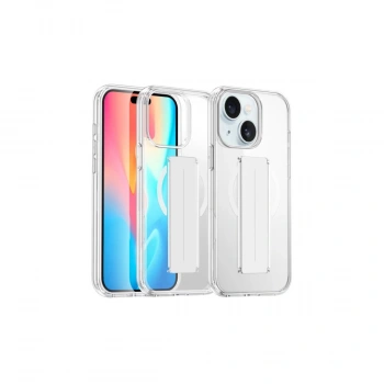 Joko İphone 15 Kılıf Alfa Magsafe Standlı Kapak - Şeffaf