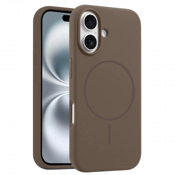 Joko İphone 16 Plus Kılıf Jully Magsafe Kapak - Kahverengi
