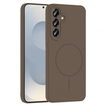 Joko Samsung Galaxy S23 Fe Kılıf Jully Magsafe Kapak - Kahverengi