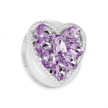 Kickstand Taşlı Magsafe Stand - Mor