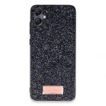 Onegif Samsung Galaxy A05 Bright Simli Kapak - Siyah