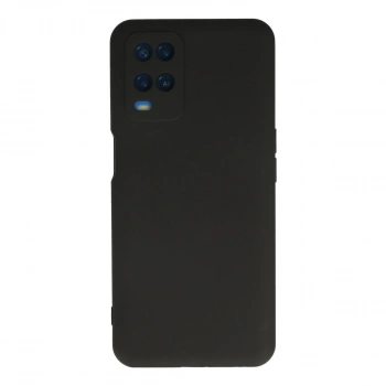 Oppo A54 4g Kılıf Nano İçi Kadife Silikon - Siyah