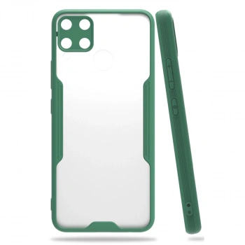 Realme C15 Kılıf Platin Silikon - Yeşil