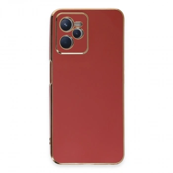 Realme C35 Kılıf Volet Silikon - Kırmızı