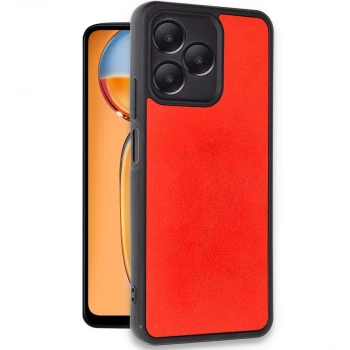 Realme Note 50 4g Kılıf Aras Deri Kapak - Kırmızı