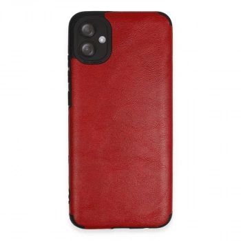 Samsung Galaxy A04e Kılıf Loop Deri Silikon - Kırmızı