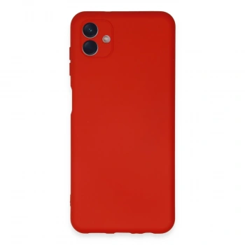 Samsung Galaxy A04e Kılıf Nano İçi Kadife Silikon - Kırmızı