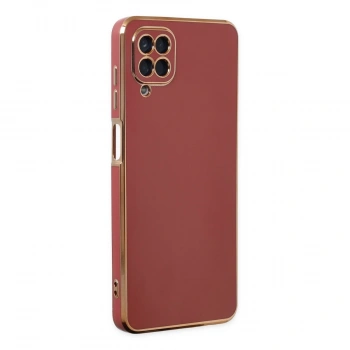Samsung Galaxy A12 Kılıf Volet Silikon - Kırmızı