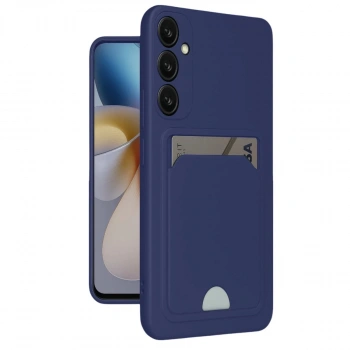 Samsung Galaxy A16 5g Kılıf Kelvin Kartvizitli Silikon - Lacivert