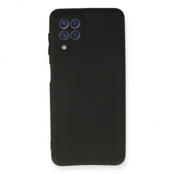 Samsung Galaxy A22 Kılıf First Silikon - Siyah