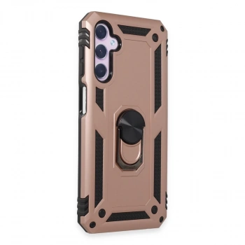 Samsung Galaxy A24 4g Kılıf Sofya Yüzüklü Silikon Kapak - Rose