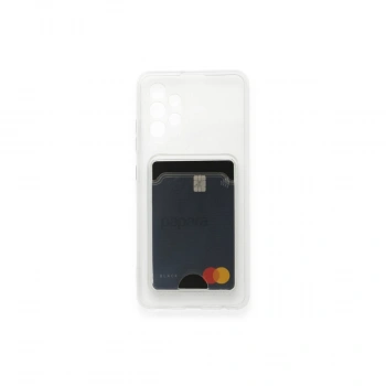 Samsung Galaxy A33 5g Kılıf Kart Şeffaf Silikon - Şeffaf