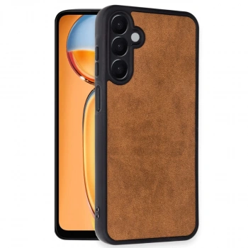 Samsung Galaxy A36 Kılıf Aras Deri Kapak - Taba