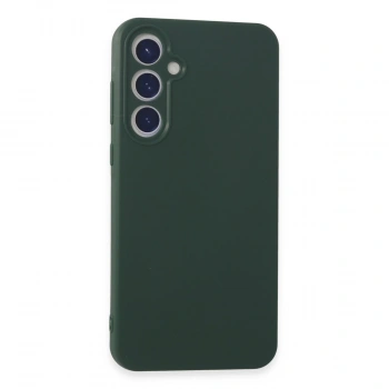 Samsung Galaxy A55 5g Kılıf First Silikon - Koyu Yeşil