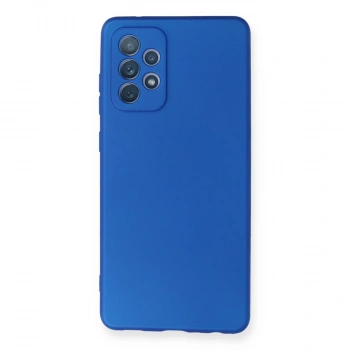 Samsung Galaxy A72 Kılıf First Silikon - Mavi
