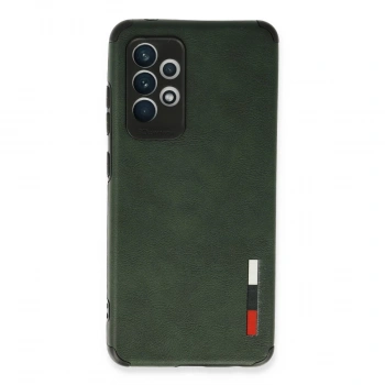 Samsung Galaxy A72 Kılıf Loop Deri Silikon - Yeşil