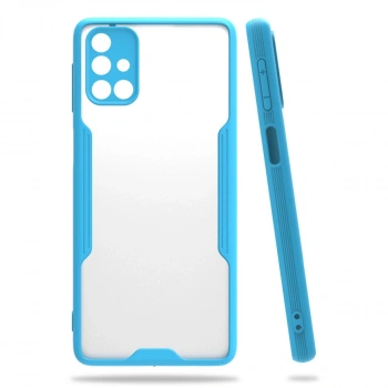 Samsung Galaxy M31s Kılıf Platin Silikon - Mavi