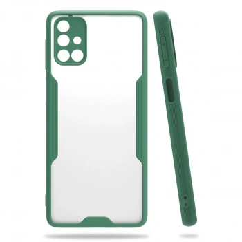 Samsung Galaxy M31s Kılıf Platin Silikon - Yeşil