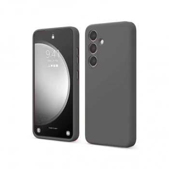 Samsung Galaxy S24 Fe Kılıf First Silikon - Gri