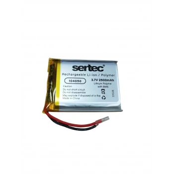 Sertec 104050 3.7v 2500mah Li-polymer Pil (devreli/1.5a)