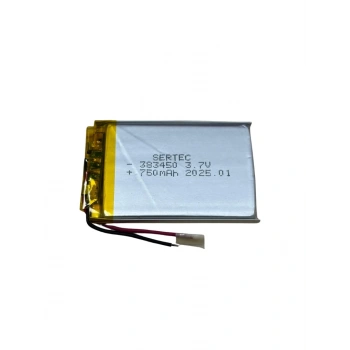 Sertec 383450 3.7v 750 Mah Li-polymer Pil (devreli/1.5a)