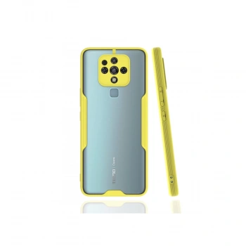 Tecno Camon 16 Kılıf Platin Silikon - Sarı