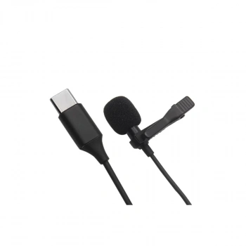 Type-c 2 Metre Double Mikrofon - Siyah