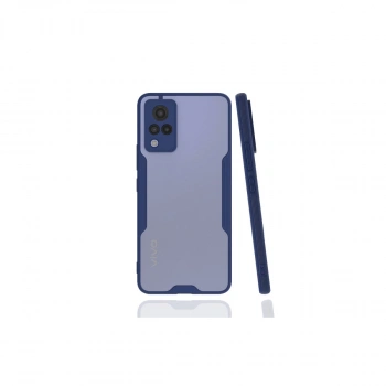 Vivo V21 Kılıf Platin Silikon - Lacivert