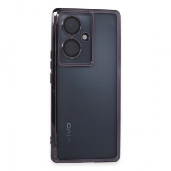 Vivo V29 Lite Kılıf Razer Lensli Silikon - Mor