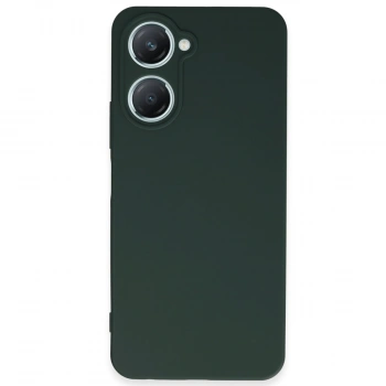 Vivo Y18 Kılıf First Silikon - Koyu Yeşil
