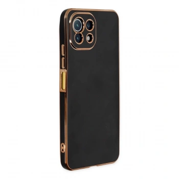 Xiaomi Mi 11 Lite Kılıf Volet Silikon - Siyah