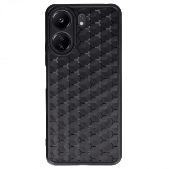 Xiaomi Redmi 13c Kılıf Petek Silikon Kapak - Siyah