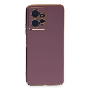 Xiaomi Redmi Note 12 4g Kılıf Volet Silikon - Mor