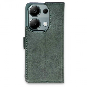 Xiaomi Redmi Note 13 Pro 4g Kılıf Trend S Plus Kapaklı Kılıf - Yeşil