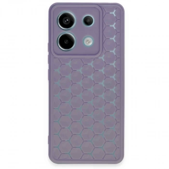 Xiaomi Redmi Note 13 Pro 5g Kılıf Petek Silikon Kapak - Lila