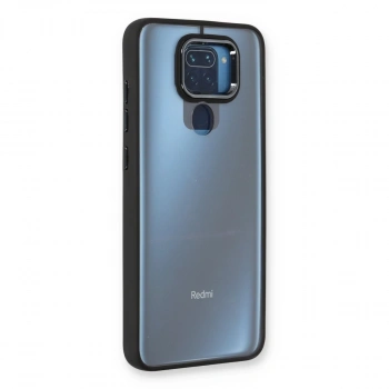 Xiaomi Redmi Note 9 Kılıf Dora Kapak - Siyah