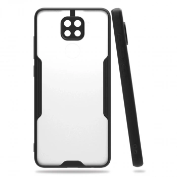 Xiaomi Redmi Note 9 Kılıf Platin Silikon - Siyah