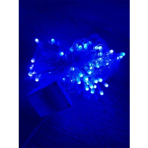 10m 100 Led Damla Uçlu Mavi Işık Şeffaf Kablo Mz-17-6