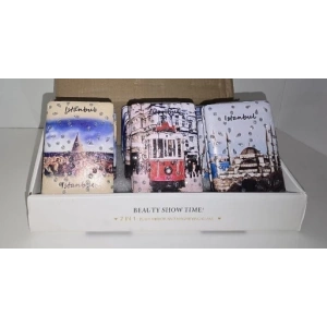 12li Büyüteçli Dikdörtgen Cep Aynası Mz-119