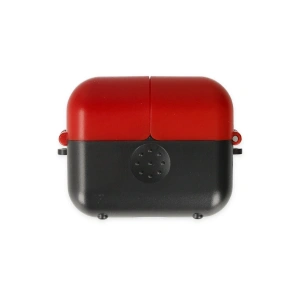 Airpods 3 (3.nesil) Basmalı Kılıf - Siyah-kırmızı