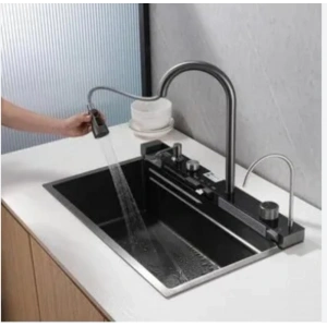 Akıllı Dijital Led Göstergeli Şelale Eviye Seti