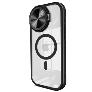 İphone 11 Kılıf Teleskop Lens Magsafe Silikon Kapak - Siyah