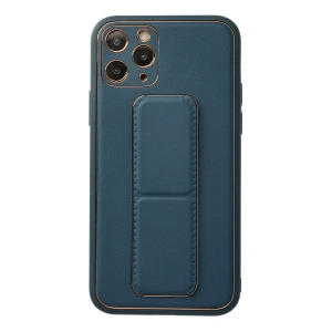 İphone 11 Pro Kılıf Coco Deri Standlı Kapak - Mavi