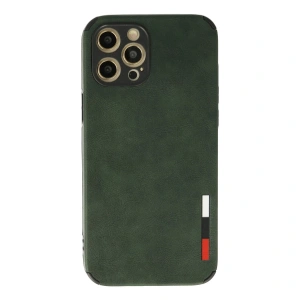 İphone 12 Pro Max Kılıf Loop Deri Silikon - Yeşil